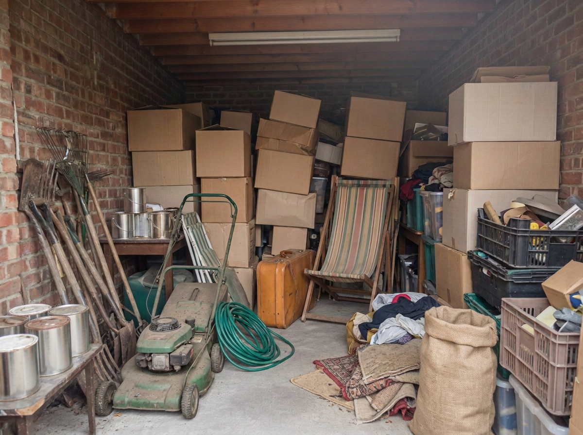 A very full garage before a Garage Reset